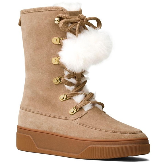 michael kors pom pom boots